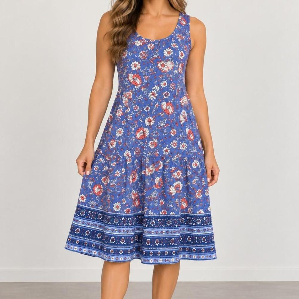 Old Navy Blue floral maxi dress